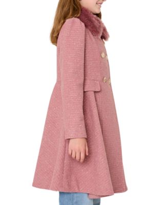 S Rothschild Big Girls' Tweed Princess Dress Coat