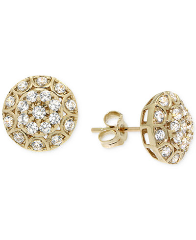 Wrapped in Love™ Diamond Pavé Earrings (1/2 ct. t.w.) in 14k Gold