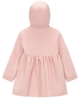 Toddler and Little Girls' Rosette Hooded Dress Coat