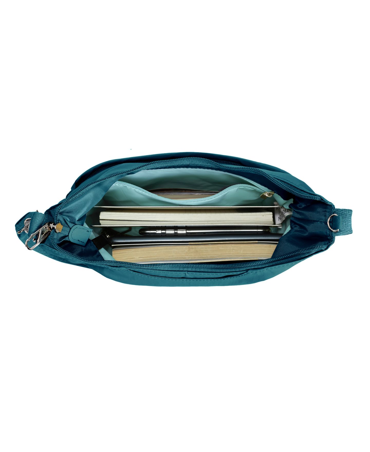 Сумка Travelon Anti-Theft Roam Medium Crossbody, цвет: Синий — фото 4