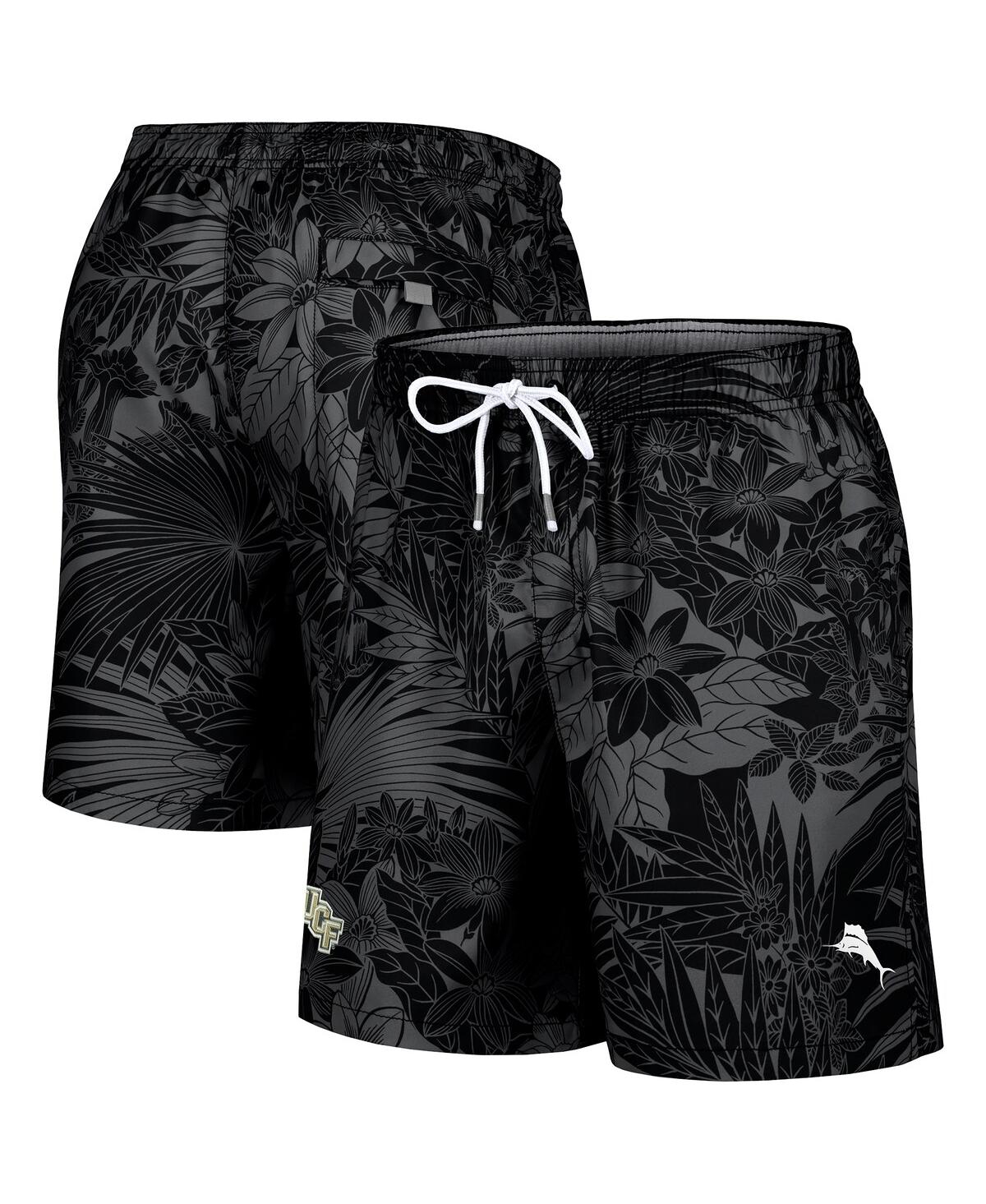 Tommy Bahama Men's Black Ucf Knights Santiago Palms Board Shorts In Black