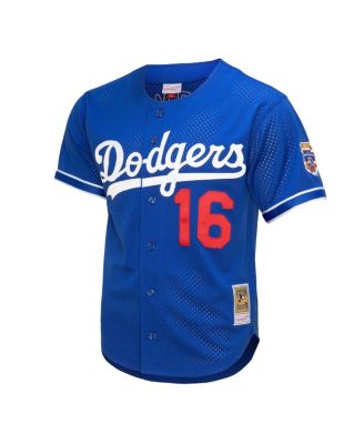 Men's Hideo Nomo Royal Los Angeles Dodgers Cooperstown Collection Mesh Batting Practice Button-Up Jersey