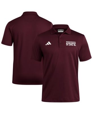 adidas - Men's Maroon Mississippi State Bulldogs Ultimate 365 Ottoman Polo Shirt