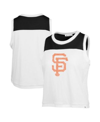 '47 Brand - Women's White San Francisco Giants Premier Zoey Waist Length Tank Top