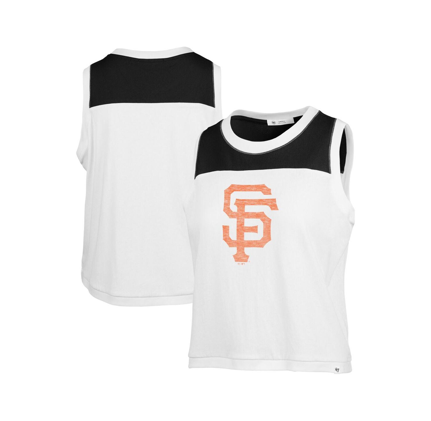 Women's White San Francisco Giants Premier Zoey Waist Length Tank Top