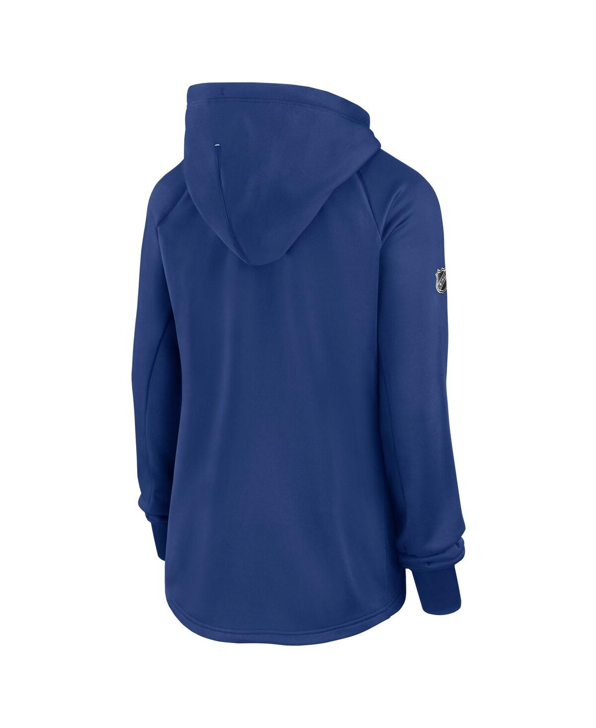 Fanatics Women's Blue Toronto Maple Leaf's Authentic Pro Rink Fleece Full-zip Jacket In Blue
