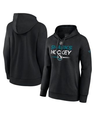 Fanatics - Women's Black San Jose Sharks Alternate Wordmark Fleece Pullover Hoodie