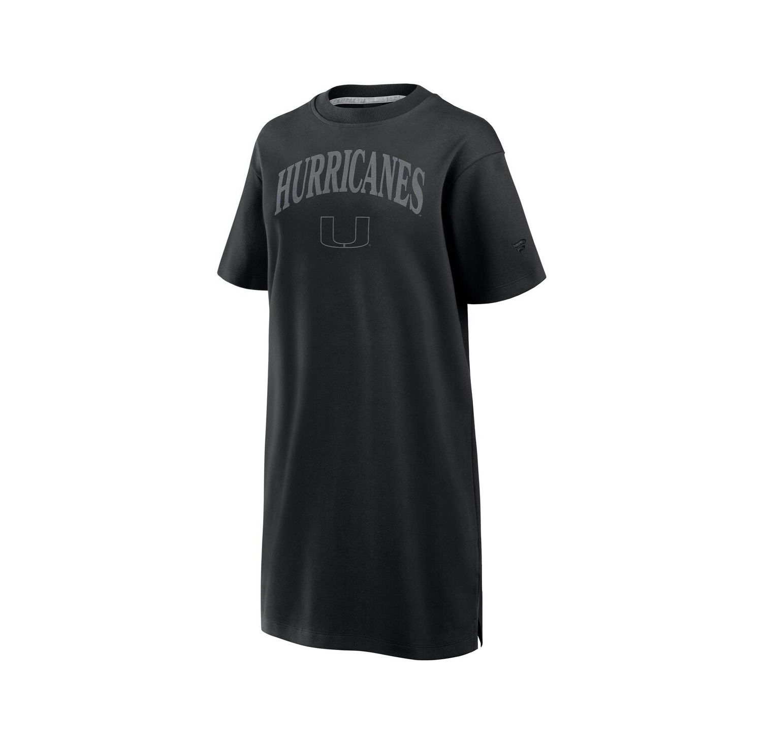 Women's Black Miami Hurricanes Elements Go Tri-Blend T-Shirt Dress