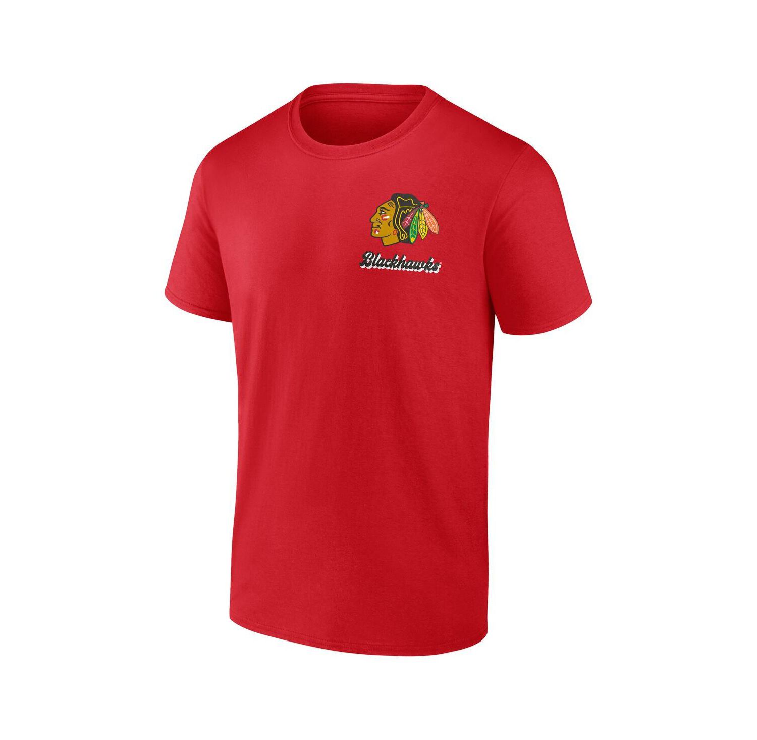 Men's Red Chicago Blackhawks Never Over T-Shirt