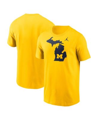 Jordan - Men's Maize Michigan Wolverines Campus Local T-Shirt