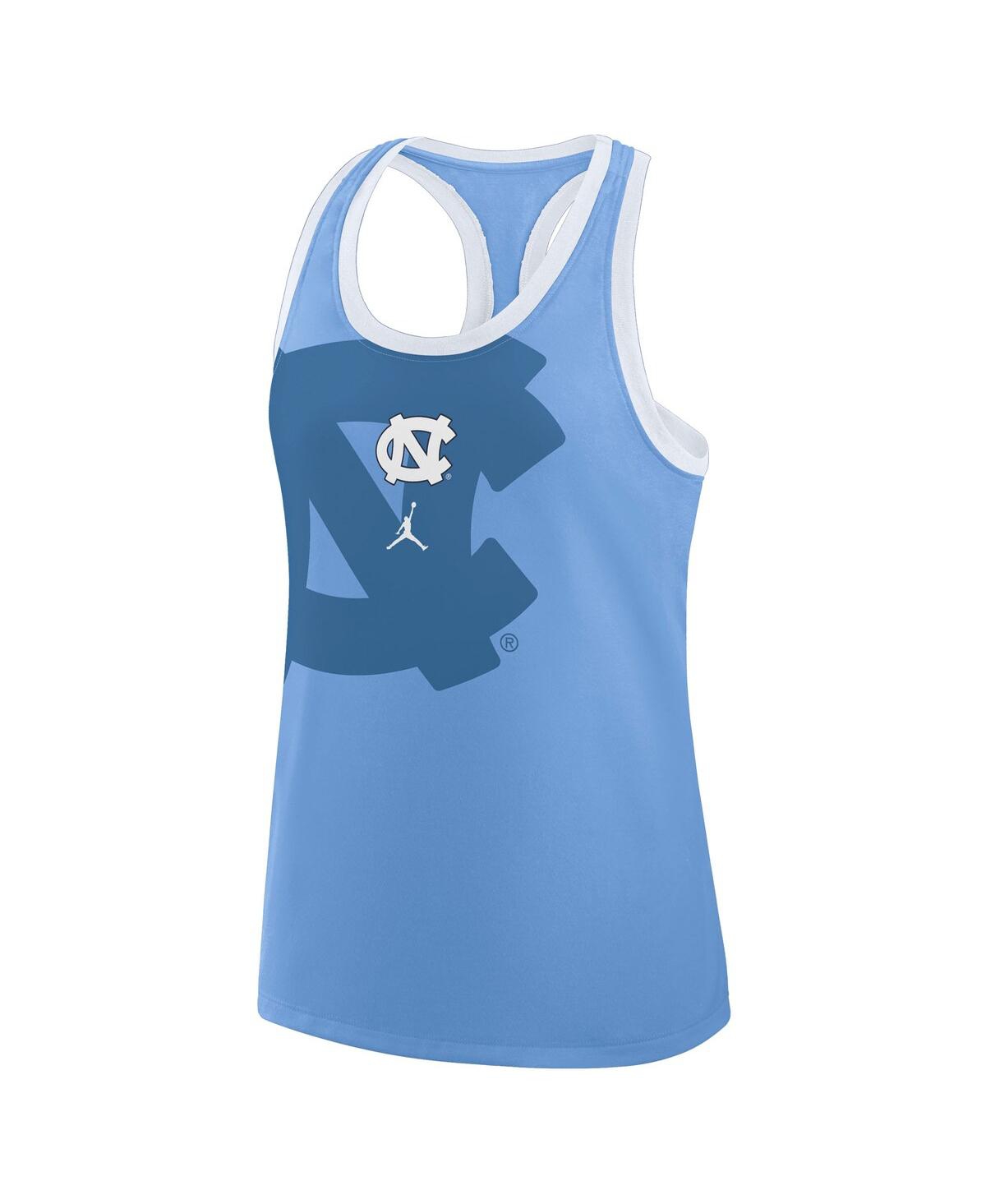 Jordan Women's North Carolina Primetime Shadow  Brand College Racerback Tank Top In Blue