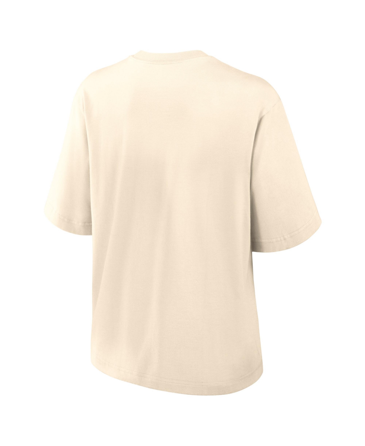 Nike Women's Tan Georgia Bulldogs Established Tag Boxy T-shirt In Neutral