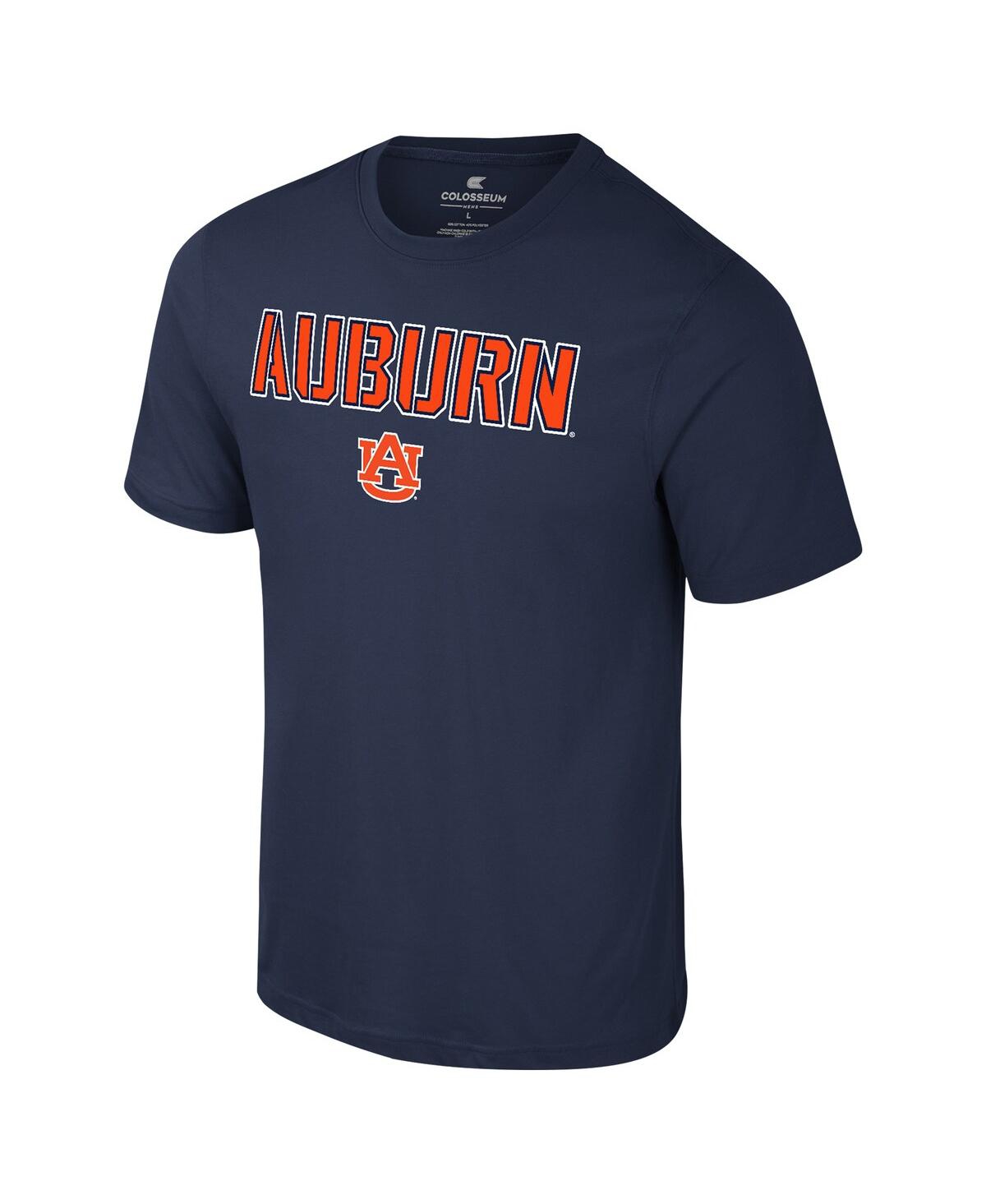Colosseum Men's Navy Auburn Tigers Color Pop Active Blend T-shirt In Blue
