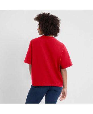 Women's Red Kansas City Chiefs Essential Script Relaxed Boxy T-Shirt