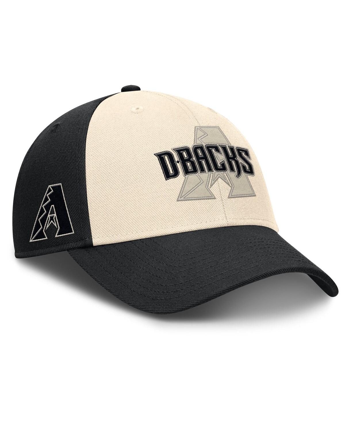 Nike Men's Black/Natural Arizona Diamondbacks Statement Club Performance Adjustable Hat