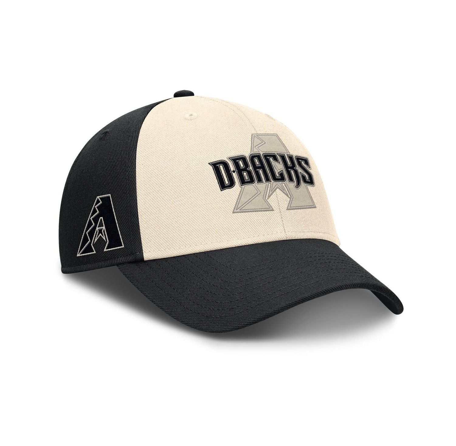 Men's Black/Natural Arizona Diamondbacks Statement Club Performance Adjustable Hat