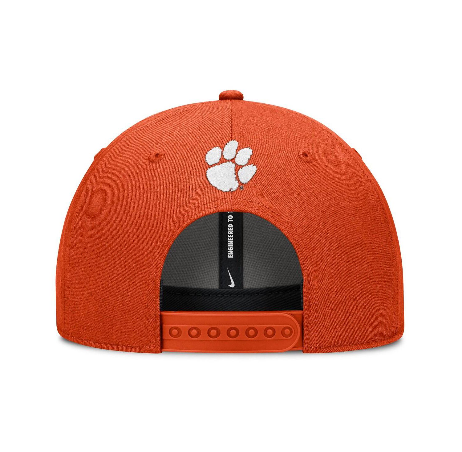 Men's Orange Clemson Tigers Slanted Primetime Rise Performance Adjustable Hat