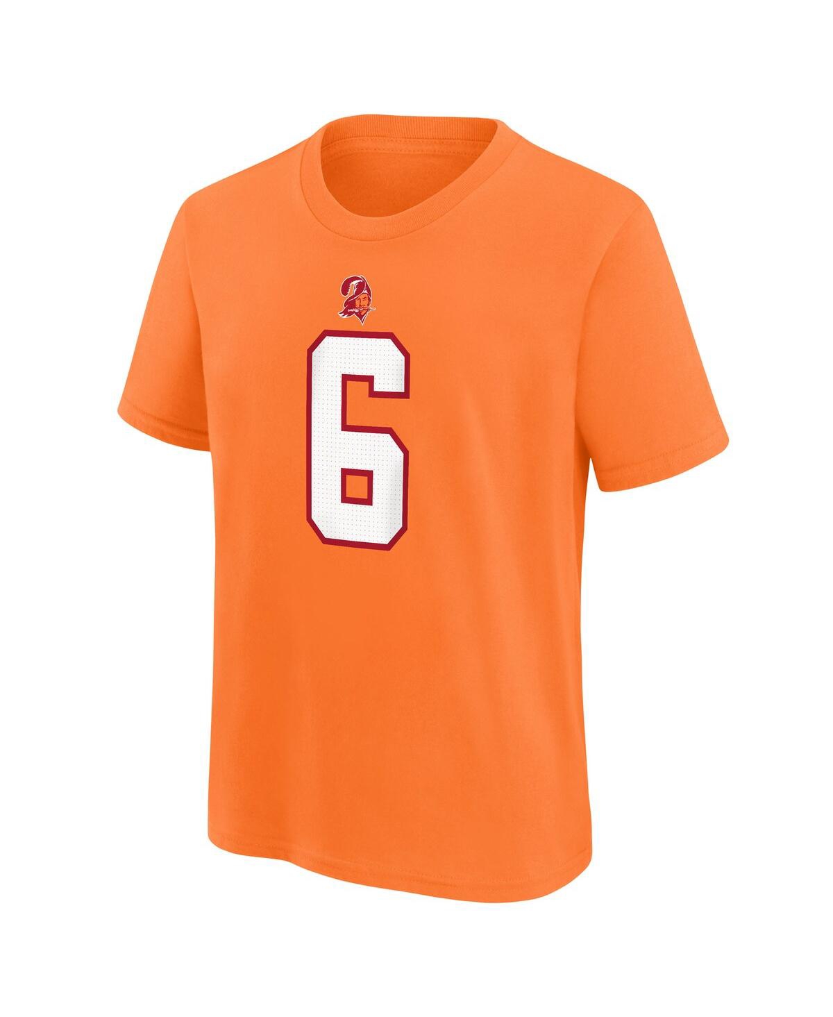Outerstuff Nike Men's Baker Mayfield Orange Tampa Bay Buccaneers Player Name Number T-shirt In Orange