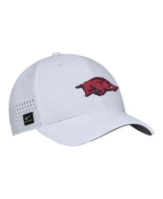 Nike Men's White Arkansas Razorbacks 2025 On-Field Performance Flex Hat ...