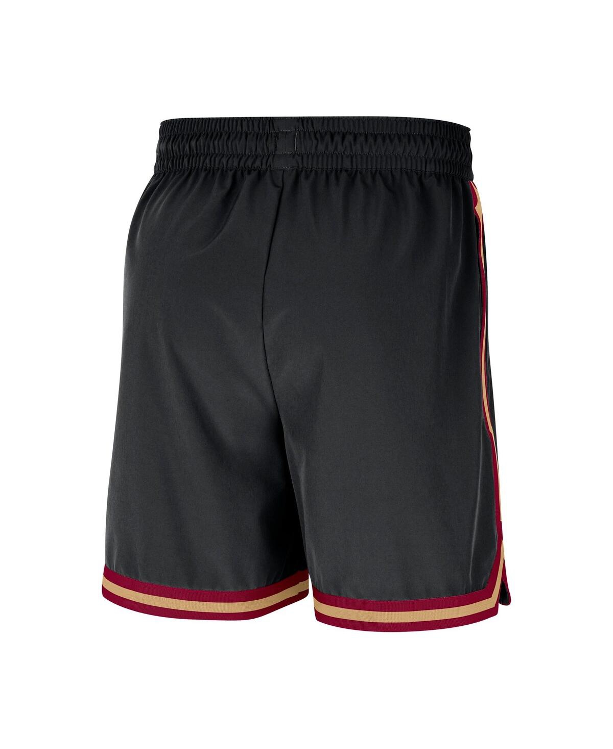 Nike Black Cleveland Cavaliers Authentic Practice Dna Woven Performance Shorts In Black