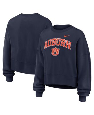Nike - Women's Navy Auburn Tigers Oversized Phoenix Arch Pullover Sweatshirt