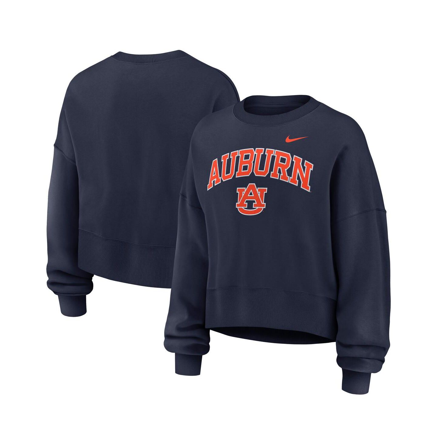 Женская толстовка Nike Navy Auburn Tigers Oversized Phoenix Arch Pullover — фото 1