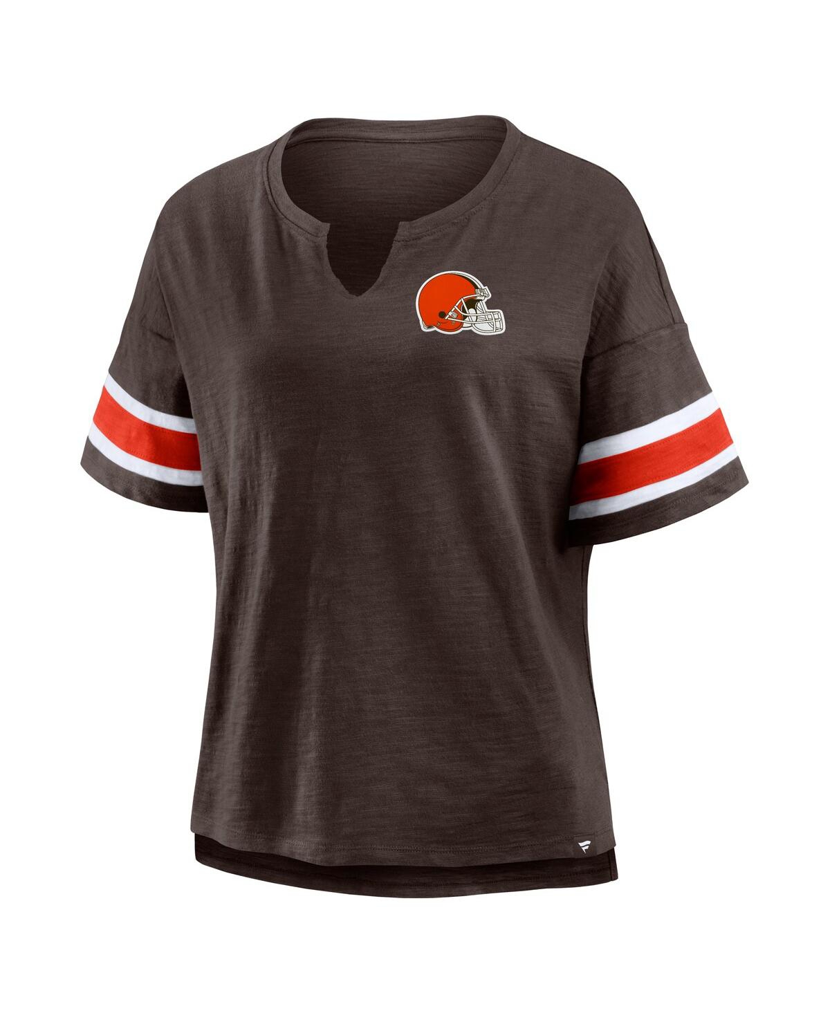 Fanatics Women's Brown Cleveland Browns Redzone Curl Route T-shirt In Brown