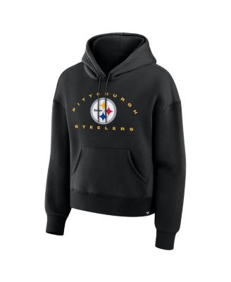 Women's Black Pittsburgh Steelers Eligible Receiver Legacy Pullover Hoodie