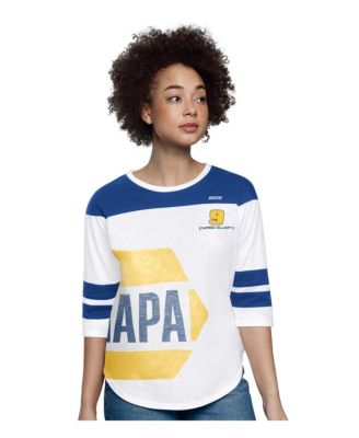 Starter - Women's White Chase Elliott Grand 3/4-Sleeve T-Shirt