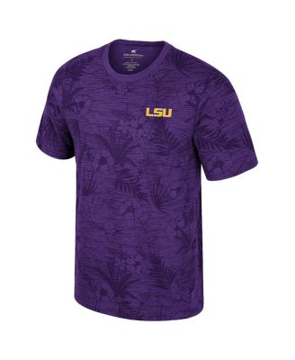 Big Boys and Girls Purple LSU Tigers Fern T-Shirt