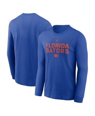Jordan - Men's Royal Florida Gators 2025 Sideline Performance Long Sleeve T-Shirt