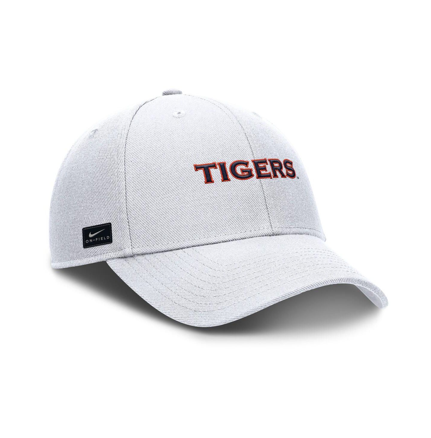 Мужская кепка Nike White Auburn Tigers 2025 On-Field Gameday Rise Adjustable Hat — фото 3