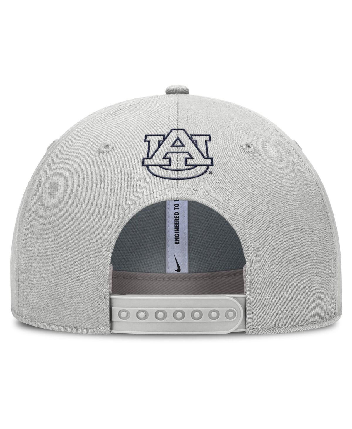 Nike Men's Gray Auburn Tigers 2025 On-field Primetime Rise Dri-fit Adjustable Hat In Gray