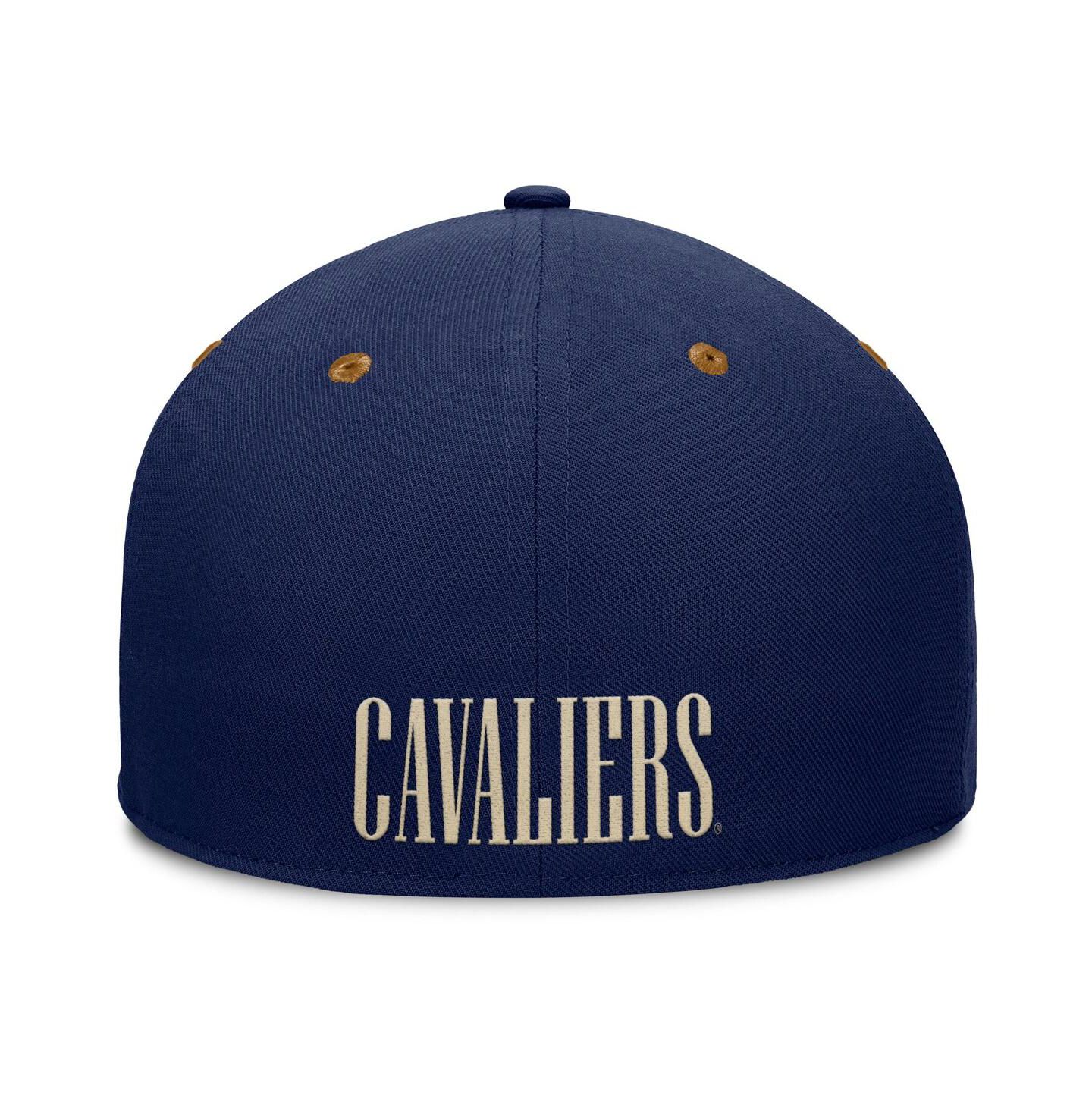 Мужская кепка Fanatics Navy/Brown Virginia Cavaliers NoBo Fitted Hat — фото 3