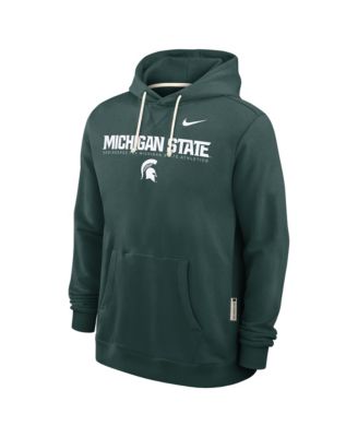 Men's Green Michigan State Spartans 2025 Sideline Standard Issue Dri-FIT Hoodie