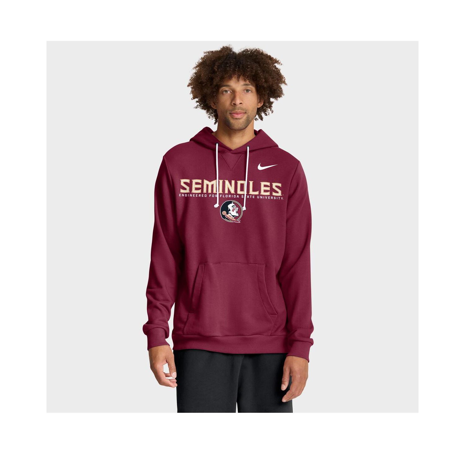 Men's Garnet Florida State Seminoles 2025 Sideline Standard Issue Dri-FIT Hoodie