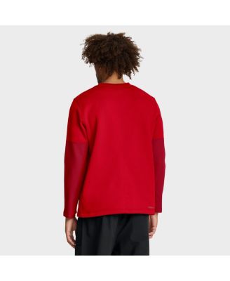 Men's Scarlet Ohio State Buckeyes 2025 Sideline Coach Performance Long Sleeve T-Shirt