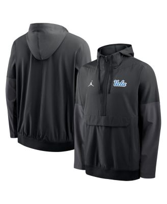 Nike - Men's Black UCLA Bruins Anorak Half-Zip Hoodie Jacket