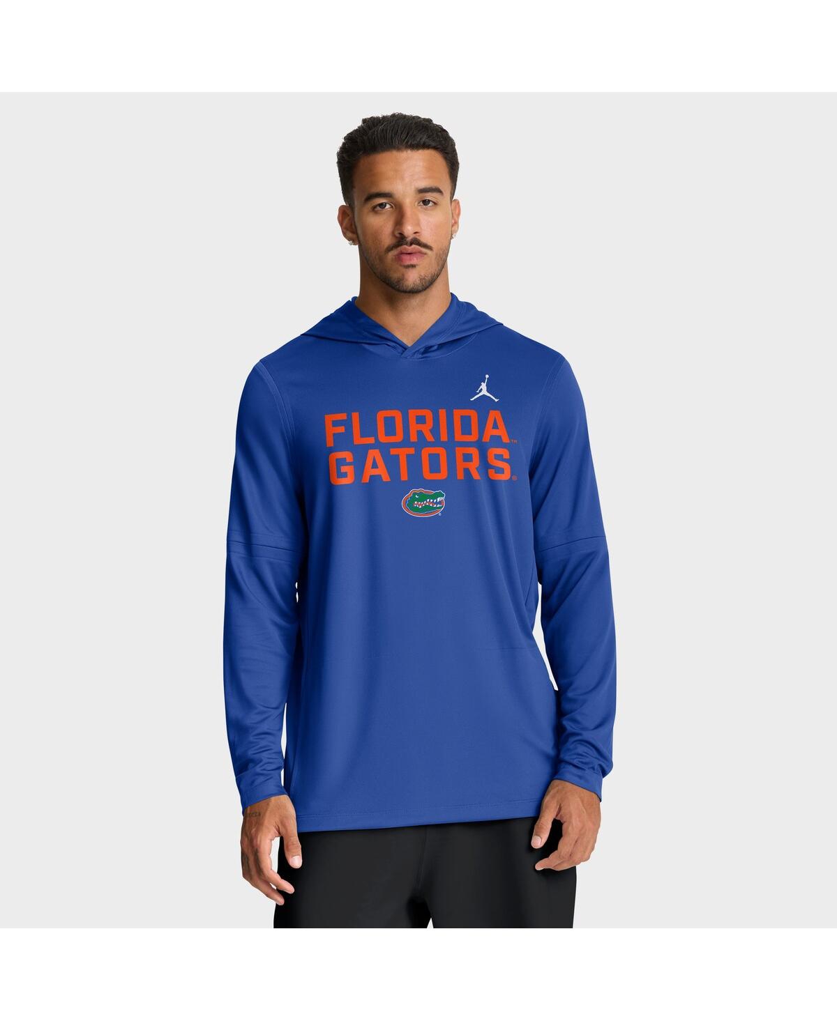 Jordan Men's Florida Sideline  Brand Dri-fit College Long-sleeve Hooded Top In Blue