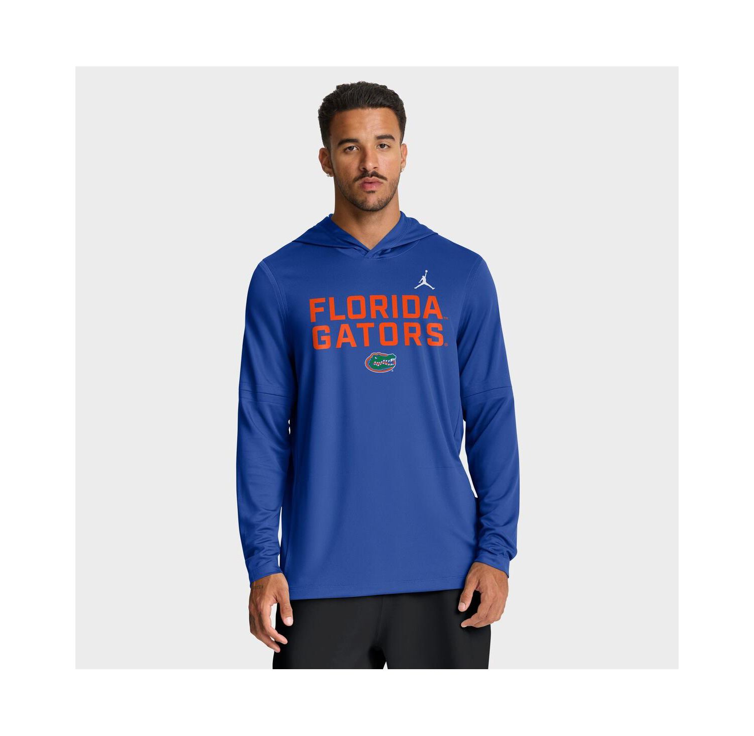 Men's Royal Florida Gators 2025 Sideline Performance Long Sleeve Hoodie T-Shirt