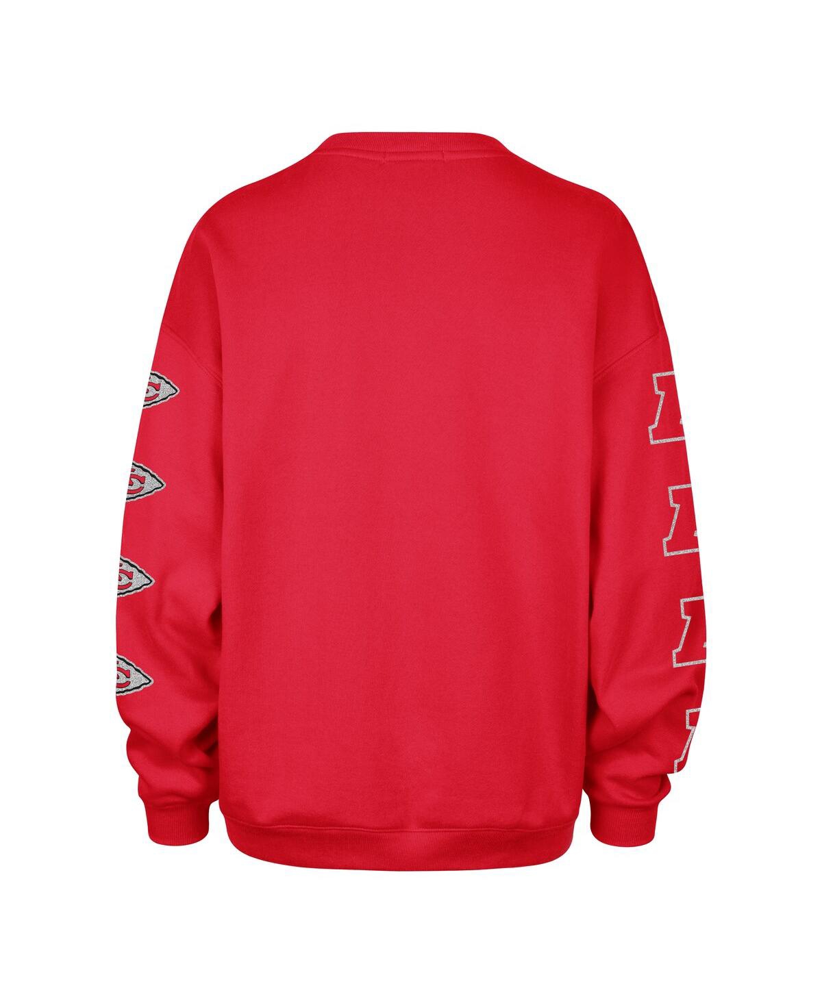47 Brand '47  Red Kansas City Chiefs Go Big Oversized Pullover Sweatshirt In Red