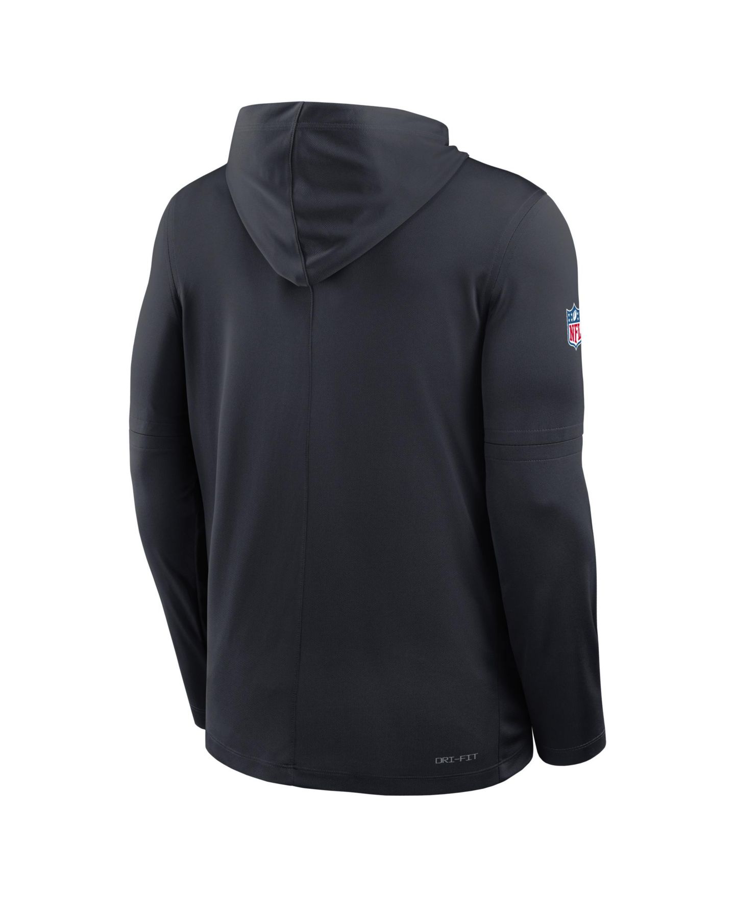 Мужское худи Nike Red Houston Texans Sideline Pure Fury Performance Long Sleeve T-Shirt, цвет: Тёмно-синий — фото 4