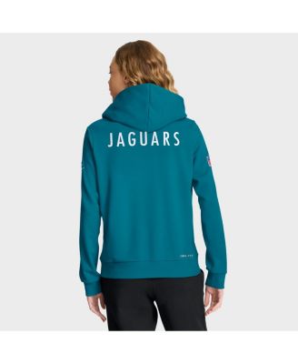 Women's Teal Jacksonville Jaguars Sideline Standard Issue Throwback&nbsp;Dri-FIT Hoodie