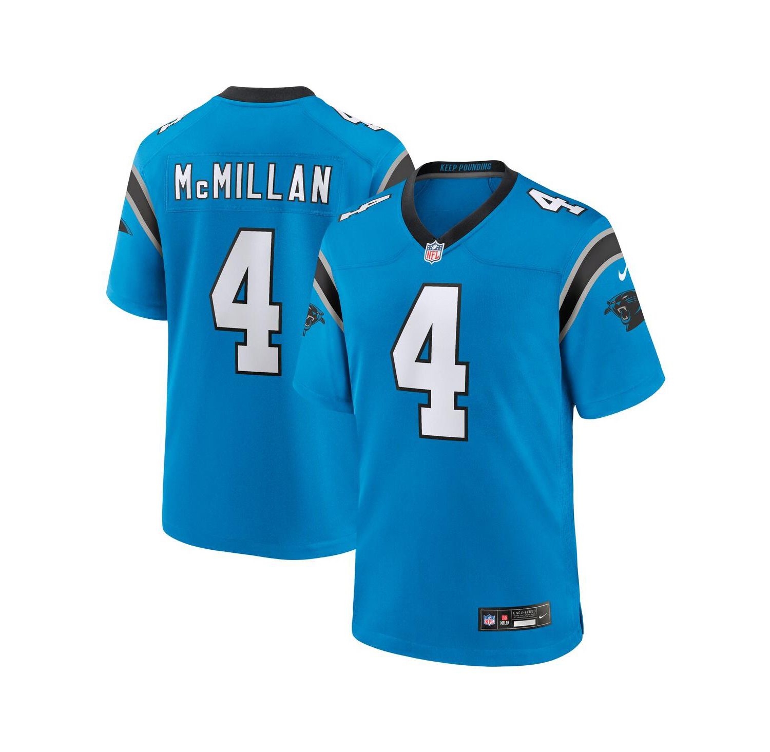 Men's Tetairoa McMillan Blue Carolina Panthers Alternate Game Jersey