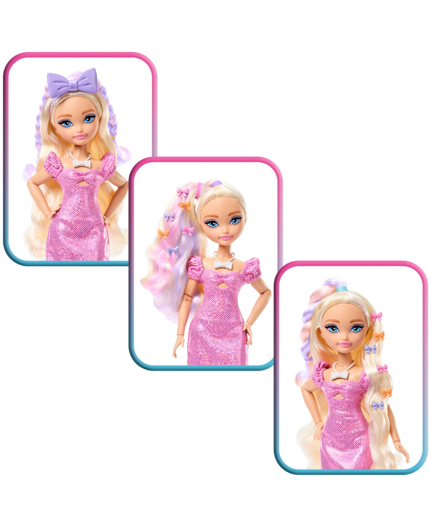 Детская кукла Barbie Dream Besties Malibu Hair Styling Fashion Doll, Ages 4+ — фото 5