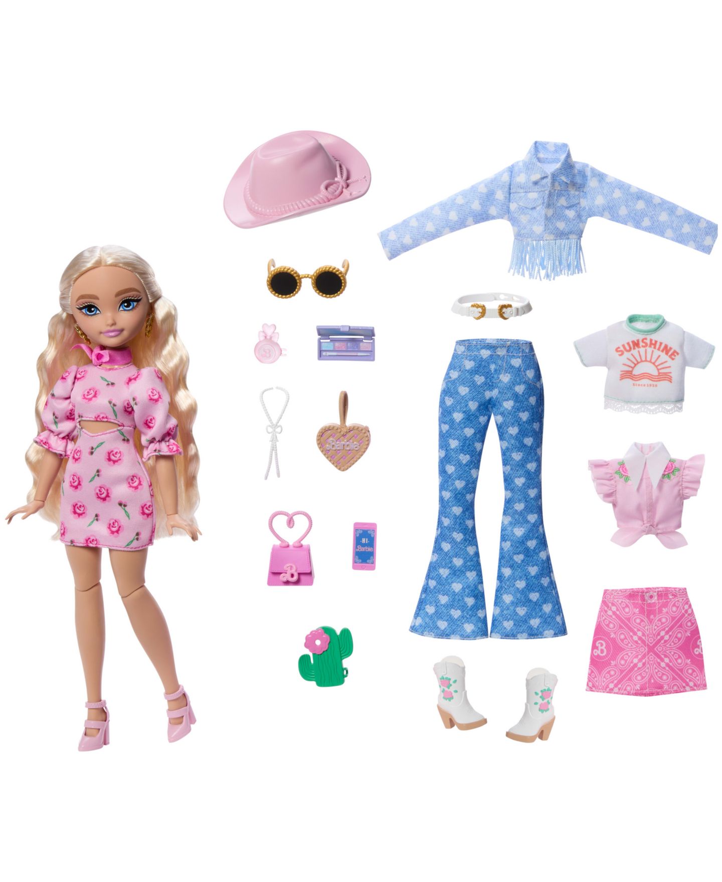 Детские куклы Barbie Dream Besties Festival Looks Set with Barbie Malibu Doll — фото 2
