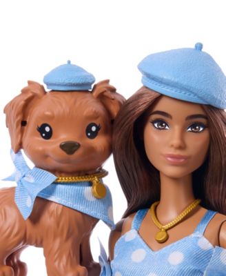 Twinning Looks Fashion Doll with Pet Dog Matching Clothes and Accessories