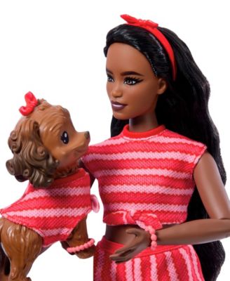 Twinning Looks Fashion Doll with Pet Dog Matching Clothes and Accessories