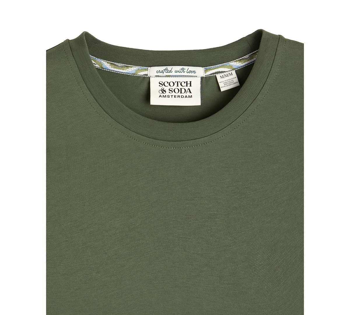 Scotch & Soda Men'sâ Amsterdam Graphic Short Sleeve T-shirt In Green