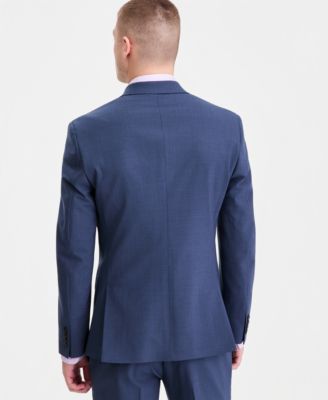 Men's Slim-Fit Wool-Blend Double Breasted Suit Separates Jacket